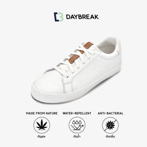DAYBREAK Viride-Zero รองเท้าผ้าใบ หนังแท้ ผู้ชาย ผู้หญิง สีขาว กันน้ำ Antibacterial