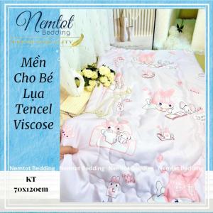 ☪️MỀM MÁT☪️ Mền Lụa Tencel Viscose Cho Bé 70x120cm Thoáng Mát Chăn Bông Chần Cao Cấp _ Nemtot Bedding