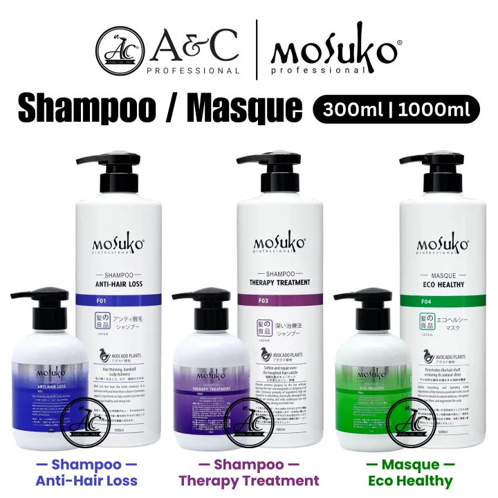 Mosuko Hair Shampoo / Hair Masque 300ml 1000ml ( Anti-Hair Loss Shampoo ...