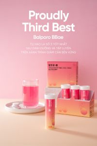 Viên sủi chuyển hoá chất béo Balporo BBae Hàn Quốc hỗ trợ giảm cân dưỡng da sáng mịn phân phối độc quyền bởi BBae Lab