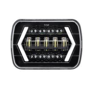 7X5" 7X6" Dragon Edition Square Lamp LED Headlight Arrow-shaped Daytime Running Lamp DH413-C30-01 for 5x7inch 7x6 inch square headlights