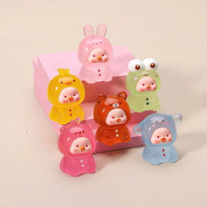 Set 5 Túi Mù Charm Phát Sáng Kem MOI Heo Hồng Lon Nước Ngọt Shin Cua Thỏ Lilith Trà Sữa Hot Trend