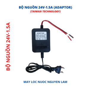 (HCM) Bộ Nguồn 24V-1.5A (Adaptor)- Dùng Cho Bơm Máy Lọc Nước Dàn Phun Sương
