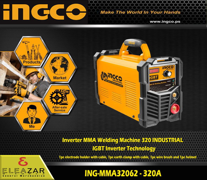 Ingco 320A Inverter Welding Machine Arc MMA Portable IGBT ING MMA 3202P Pure Copper Lazada PH