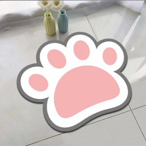 <𝙇𝙖𝙯𝙈𝙖𝙡𝙡> Cartoon Carpet Floor Mat Water Absorbent Anti Slip Bathroom Kitchen Faux Velvet