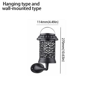 MYHAUL Waterproof Solar-Powered Mosquito Killer Lamp  Type Solar-Powered  Mosquito Repellent Lamp Mosquito Repellent Plug-In Type Solar-Powered Insect Trap Outdoor Use