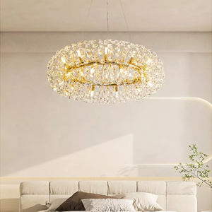 LED Chandelier Pendant Light for Living Room Lamp Dandelion Ball Full Of Stars Light Luxury Decorative Crystal Hall Lamps