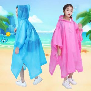 Eva Student Raincoat Backpack One Piece Thickened Outdoor Travel Wholesale ChildrenS Cape Raincoat