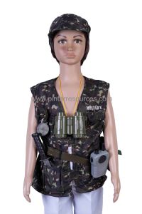 READY STOCK Cosplay Kids Military Army Solder Occupation Career Costume Pakaian Hari Kerjaya Uniform Tentera Askar frontliner