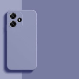 Silicone lỏng trường hợp đối với 2023 Redmi 12 4g 5g redmi12 redme Xiaomi cạnh thẳng mềm linh hoạt Ốp điện thoại TPU điện thoại Bìa Ốp lưng đơn giản Chống Sốc Màu Trơn chống rơi