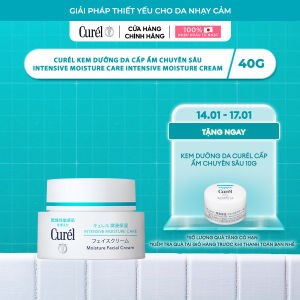 Cấp Ẩm Chuyên Sâu - Kem Dưỡng Da Curel Intensive Moisture Care Intensive Moisture Cream 40g