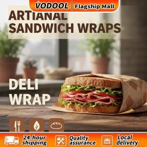 【Clearance Sale】 500Pcs Greaseproof Deli Wrapping Sheets 25x25cm Sandwich Wrapping Papers for Sandwich Burger Greaseproof Food