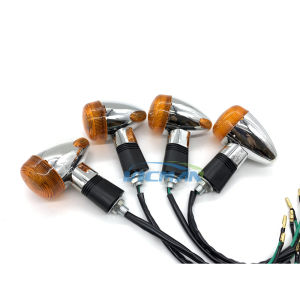 Cross-border hot sale Small Harley Motorcycle Modification Accessories Little Prince Retro Turn Signal Light Monkey Modified Rotating Light