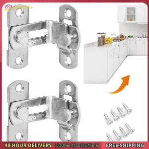 16Pcs Gate Latches Stainless Steel Door Buckle Safety Door Lock for Wooden Fence