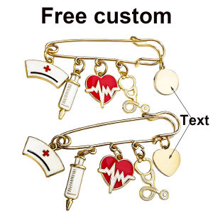 Customized Nurse Brooch Pin for Women Men Nursing Graduation Gift Nurse Practitioner Gifts Nurse Teacher Student