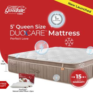 (DUOCARE POCKET SPRING MATTRESS) Goodnite DuoCare Statfree Anti Static+IceSleep Cooling In Love + Eco Foam 5Zone Pocket Spring Mattress