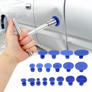 Lensent Car Dent Repair Tool Auto Body Part With 18 pullers Mechanical Sheet Metal Paintless Dent Removal Puller Kit Hand Tools Kit Set well With 18 pullers