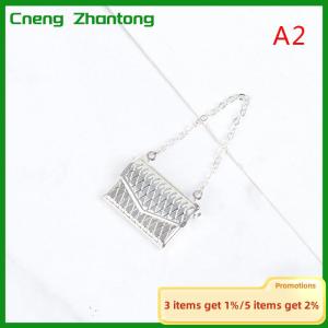Cneng Metal chain pack Doll Bag Miniature Shopping Handbag for Clothes Accessories