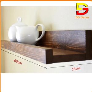 KỆ GỖ trang trí treo tường phong cách Hàn Quốc-Kệ gỗ thông tự nhiên decor nhà cửa 30cm-80cm DG-224