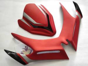 Winglet plus Visor Vario 125 LED new dan Vario 150 LED new 2018 Hitam kilat