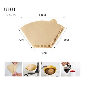 100Pcs Coffee Paper Filter No Residue Odor For Coffee Hand-poured Coffee Filter Drip 2-4 Cup