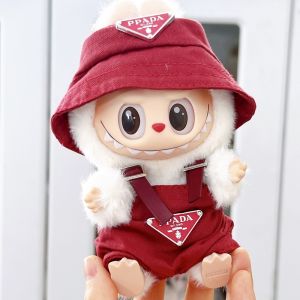 Labubu ready-made doll third generation Laubub doll large-sized clothing brand-name belt