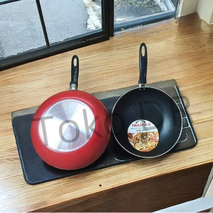 Wajan anti lengket / Wok Pan / Penggorengan Teflon 28 / Iwasaka / Teflon