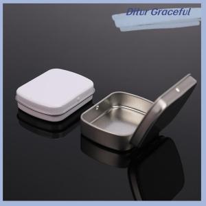 Ditur Survival Kit Small Empty Metal Black Flip Storage Box Case For Key Candy