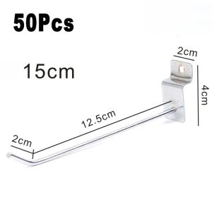 50Pcs Slot Board Slat Shelves Sorting Hooks Garage Work Shop Storage Display Organization Steel Hanging Tool Storage Rack Hook