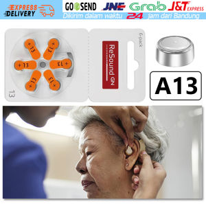6Pcs Baterai Hearing Aid Alat Bantu Dengar Baterai Batrai A13
