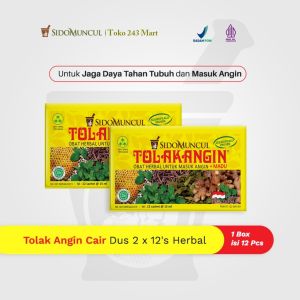 Tolak Angin Cair Dus 2x12s Herbal - Masuk Angin Daya Tahan Tubuh