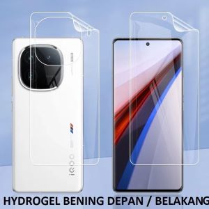 hydrogel belakang clear bening front or back VIVO IQOO 13 IQOO Z9 5G IQOO Z9X 5G iQOO IQOO 12 5G Z7 5G iQOO Z7X 5G iQOO 11 5G Anti gores anti jamur skin garskin pelindung belakang