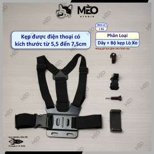 GOPRO Giá Đỡ Điện Thoại Đeo Ngực Kèm Dây Đeo Vai Cho Camera Hành Trình Thể Thao Quay Phim Câu Cá - 963