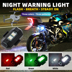 FPV RC Drone Motorcycle Bicycle LED Flash LED Position Wireless Light for RC Fix Wing Aircraft Airplane Helicopter DIY Parts USB Charging Cables 7 Color Warning Lamp Harley Rear Light