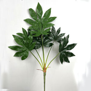 Cây xanh nhân tạo bó hoa mô phỏng lá rùa thực vật cây tre nhà đồ trang trí đám cưới Lá Giả Giá Đỡ Ảnh