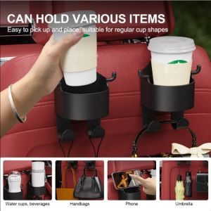 Car Seat Headrest Mounted Water Cup Holder / Phone Holder / Car Drink Storage Rack-ASIANMART