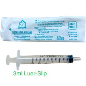 Authentic SG Homecare Medical Sterile 3ml/5ml/10ml/20ml Luer-Slip Syringe