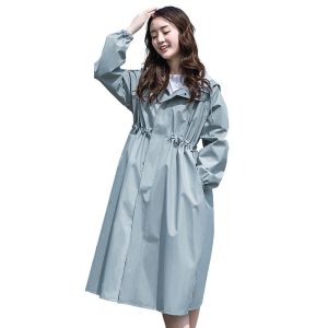 [Free Shipping] XD Raincoat Long Fashion Transparent Double Brim Men Women Thickened Waterproof  Hiking Full Body Jacket Poncho baju hujan wanita motor rain coat women jacket baju hujan poncho maxfly raincoat rain coat Clear women rain coat