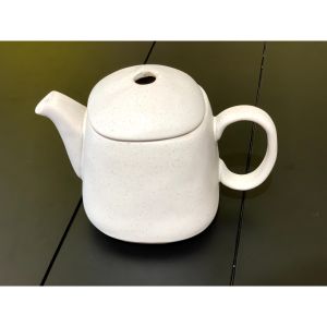 TWIN - Bình trà sứ men mờ cao cấp (Trắng/ xám)