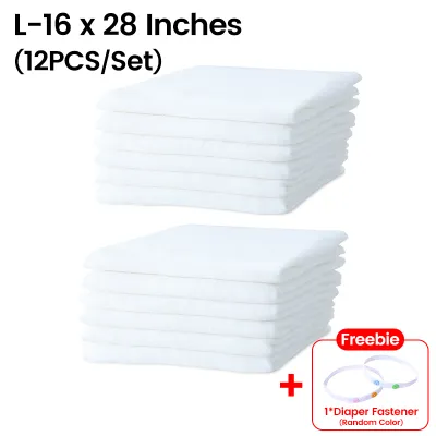 【Free Gift】12PCS/6PCS Birdseye Lampin Cloth Diaper Washable Set Sale for Newborn Baby Cloth Diapers Cotton L XL XXXL