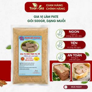Bột gia vị pate Toàn Gia 500g dạng muối thơm ngon chuẩn vị hương vị gây thương nhớ