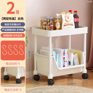 Multi-Layer Storage Rack With Wheels Movable Book Shelf Rack Household Kitchen Storage Rak