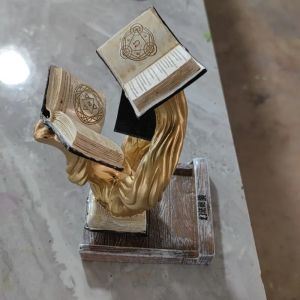 FFBH Retro Magic Book Design Ornaments Luxury Resinous Figurines Decoration Crafts Magic Style Gradient Color Art Room Furniture 4Y1Z7