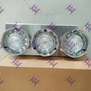1 Pair (2 Pcs)- Clear Lens Japan Design Bulb/LED STAINLESS Frame Type High Quality 24V Tail Light for All Truck Elf 6w Forward 10w