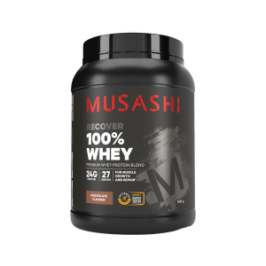 Musashi 100% Whey Low Carb Protein Powder | Assists Muscle Growth | WPC WPI Formula | 25g Protein Per Serve | 900g