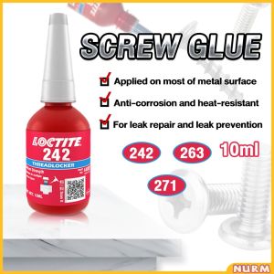Nurm 242 271 Metal Thread Anaerobic Adhesive 10ml Thread Fixative Adhesive Screw Fixing Glue