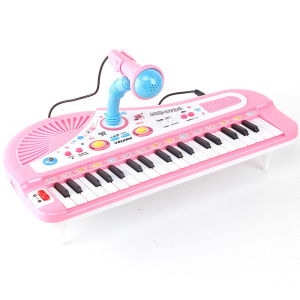 Kids Piano 37 Keys Mini Electronic Organ Musical Piano Teaching Keyboard with Microphone