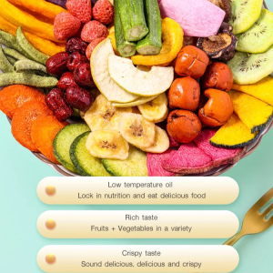 Garden Delight Snack A Mix of Dried Veggies and Fruits for a Healthy Bite