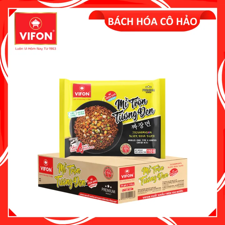 THÙNG 24 GÓI MÌ TRỘN TƯƠNG ĐEN JJAJANGMYEON BLACK BEAN SAUCE NOODLES ...