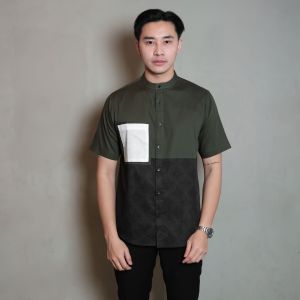 ANCSTR Kemeja Pria Shanghai Aplikasi Motif Premium - Arlist